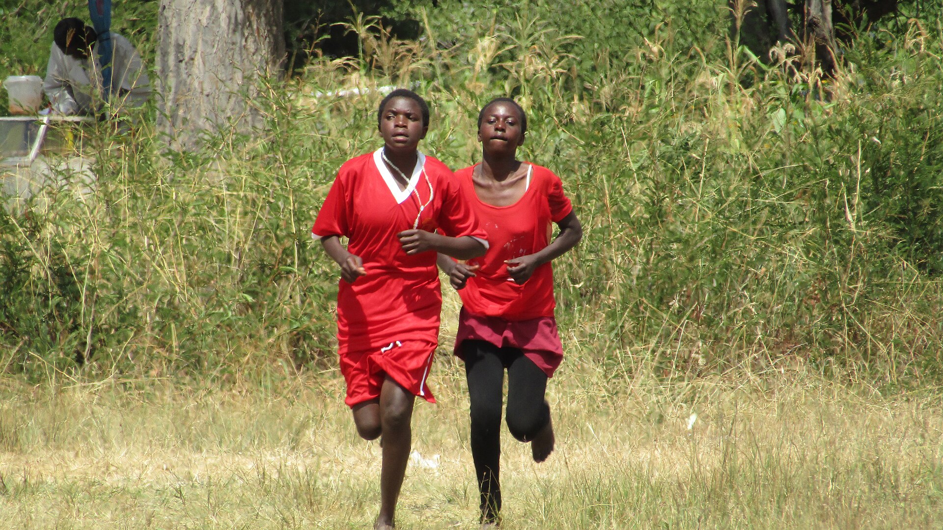Placeholder photo: schoolgirls competing in a running race